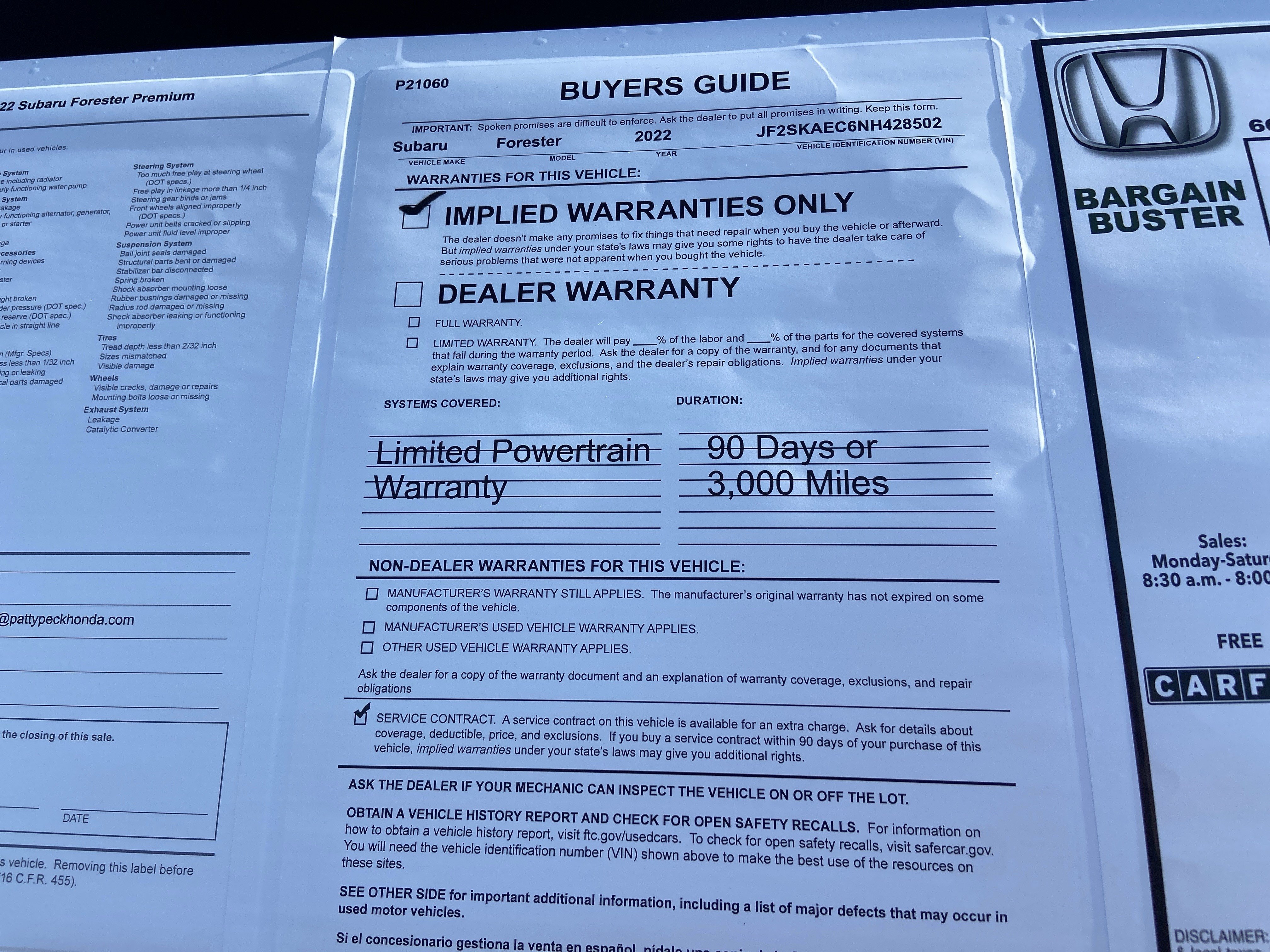 Used 2022 Magnetite Gray Metallic Subaru Premium image 5