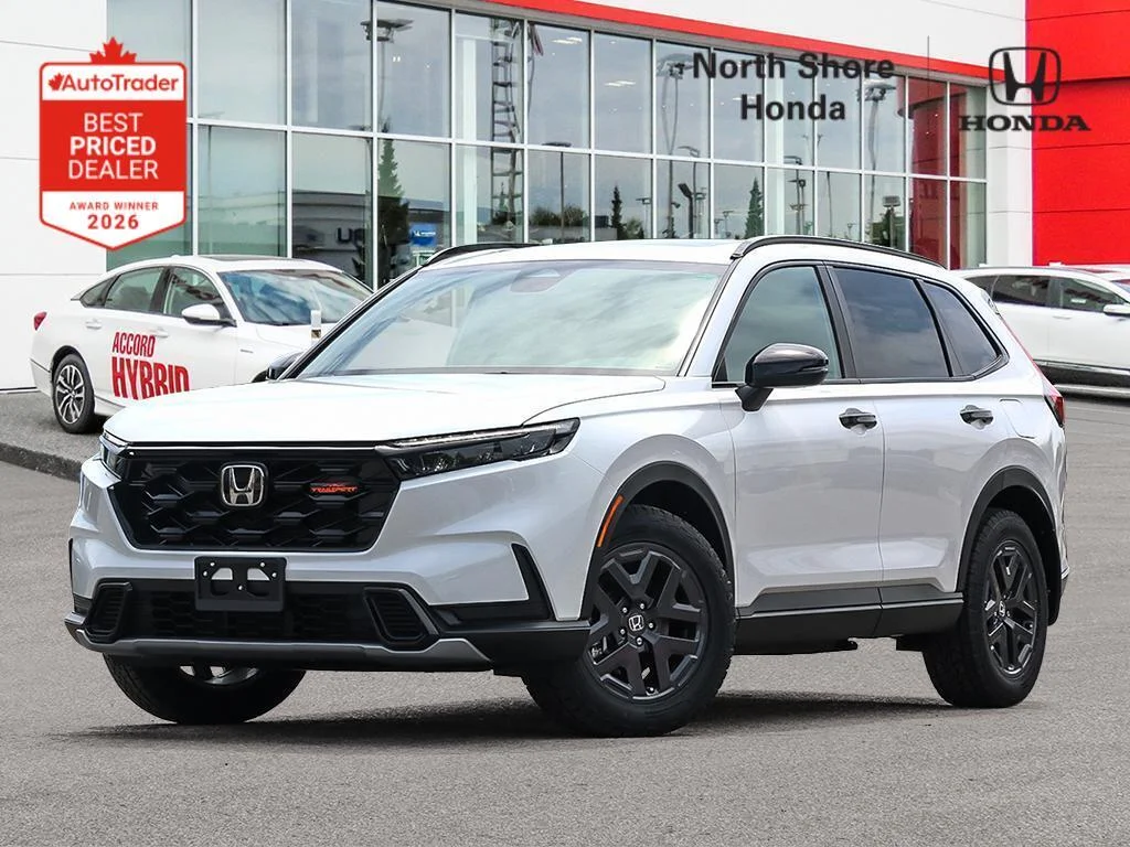 New 2026 Platinum White Pearl Honda TRAILSPORT HYBRID AWD,REMOTE START,TRAIL BADGED SE image 1