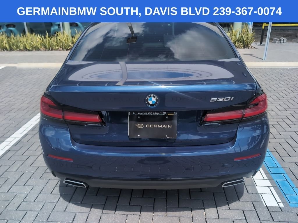 Used 2023 Blue Metallic BMW 530i image 4