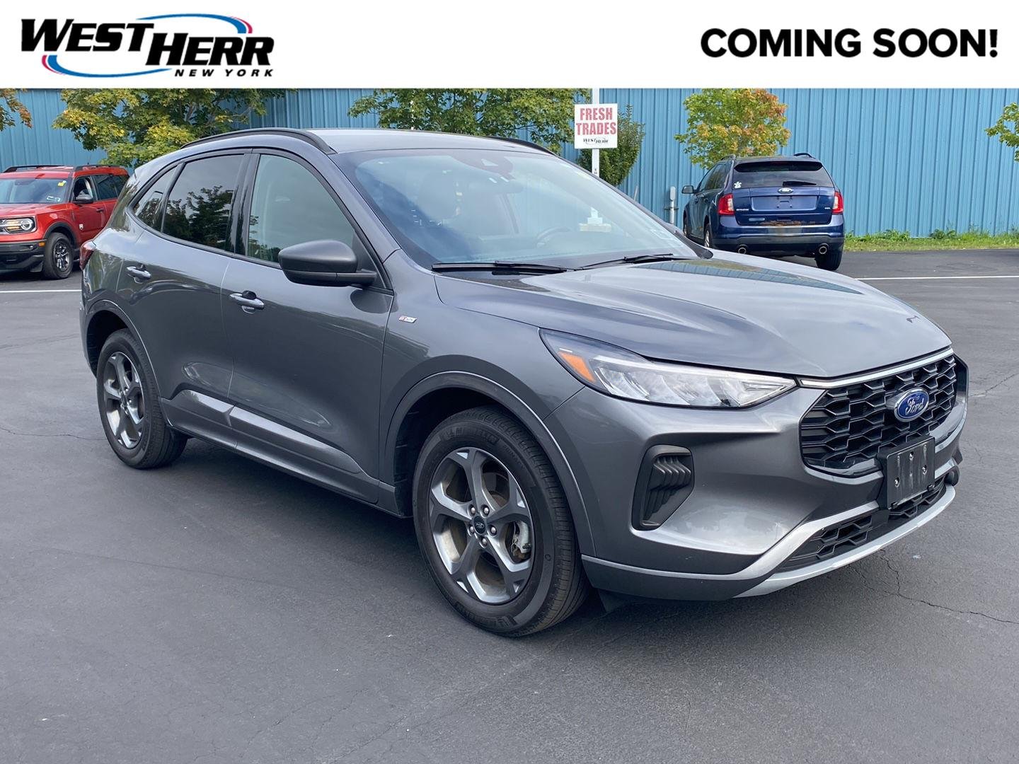 Used 2023 Carbonized Gray Ford ST-Line image 1