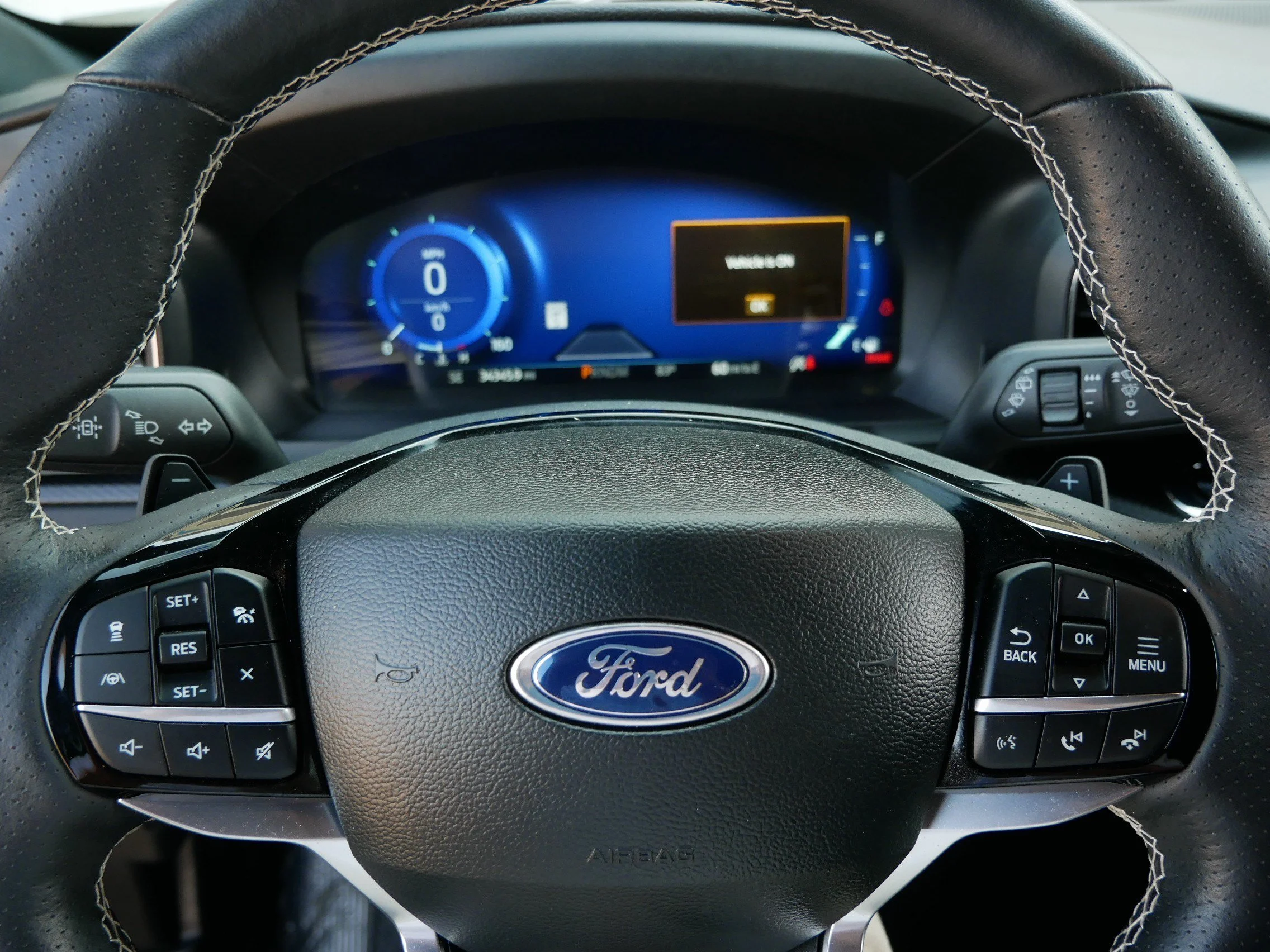 Used 2023 Star White Metallic Tri-Coat Ford ST image 25