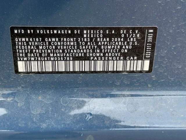 New 2026 Blue Volkswagen 1.5T SE image 24