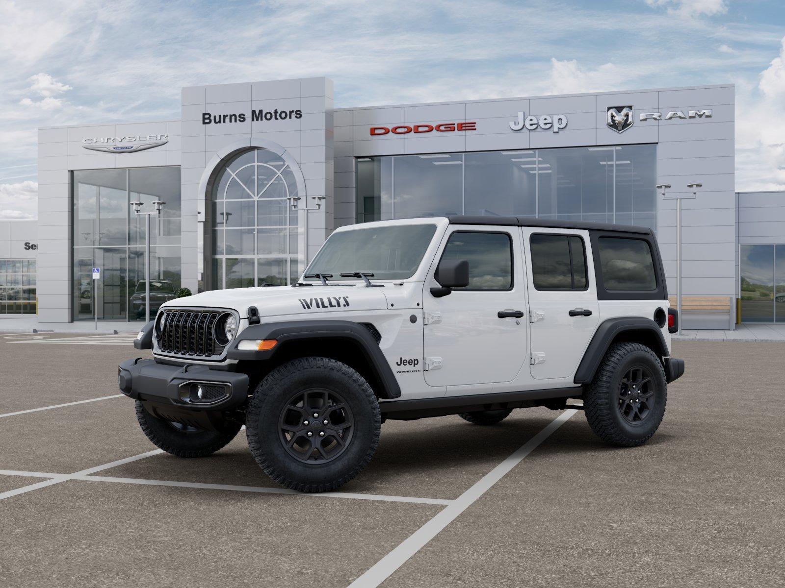 New 2026 Bright White Clearcoat Jeep Willys 4-Door image 2