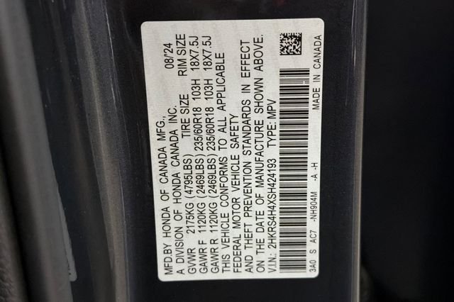 Certified Used 2025 Meteorite Gray Metallic Honda EX image 38