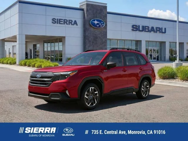 New 2026 CRIMSON RED PEARL Subaru Premium Hybrid image 1