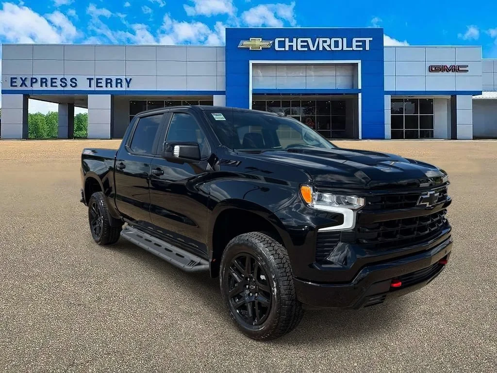 Black 2026 Chevrolet Silverado 1500 Pickup Truck Four-Wheel Drive 