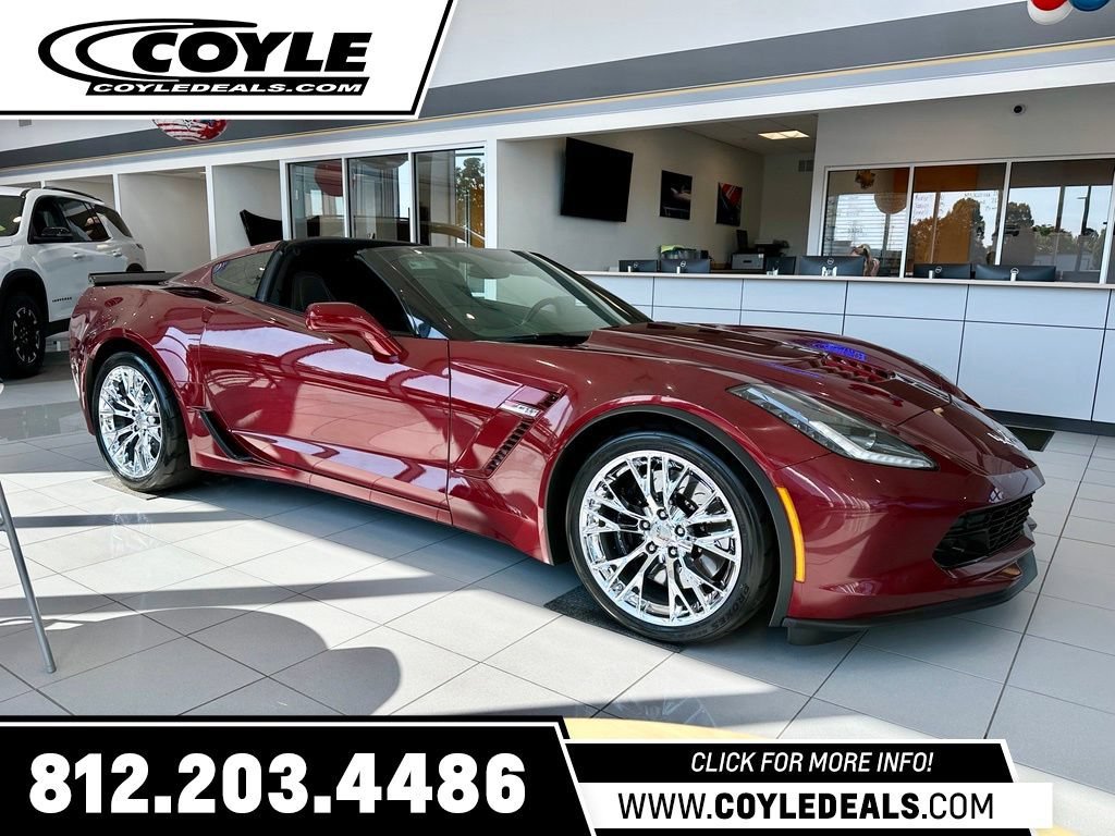 Used 2018 LONG BEACH RED METALLIC TINTCOAT Chevrolet Z06 1LZ image 1