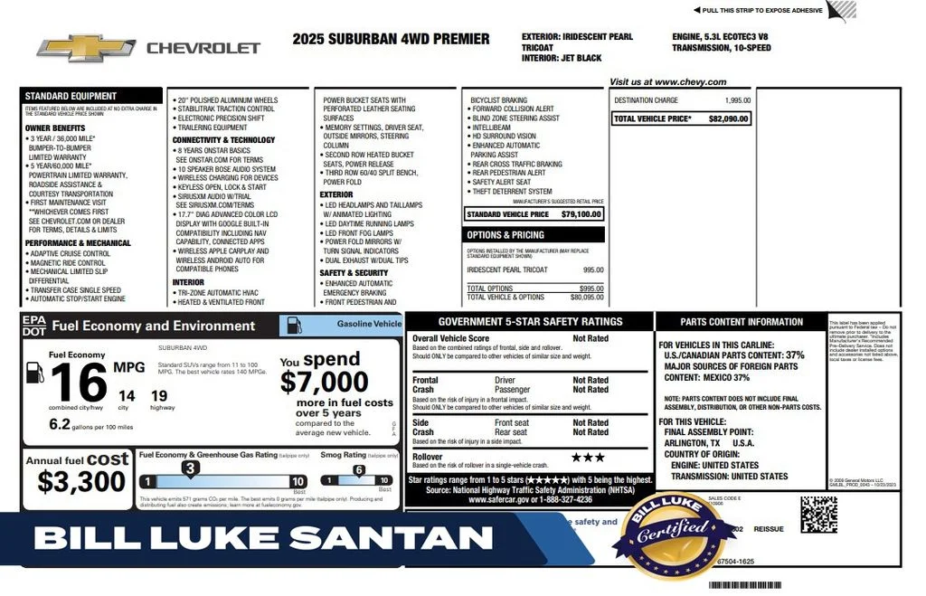 2025 Chevrolet Suburban Premier 4WD's photo