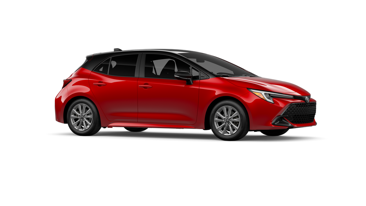 New 2027 Finish Line Red with Black roof Toyota SE image 13
