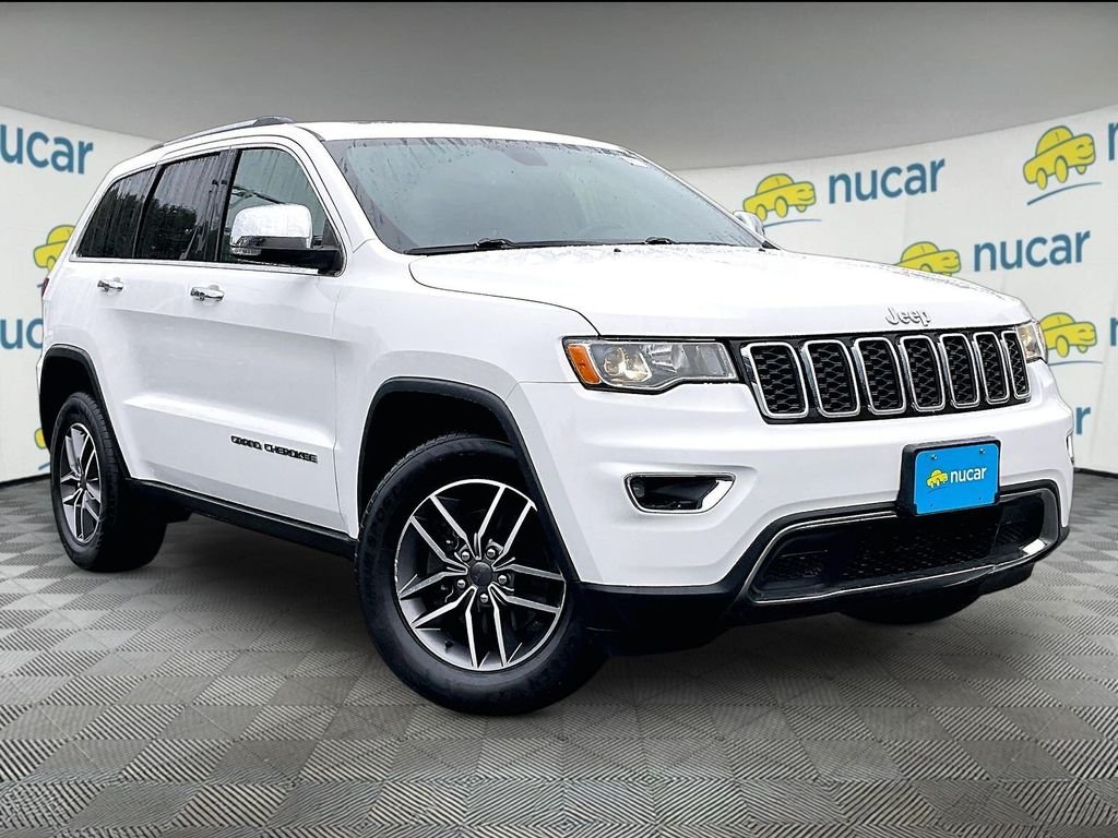 Used 2020 Bright White Clearcoat Jeep Limited image 1