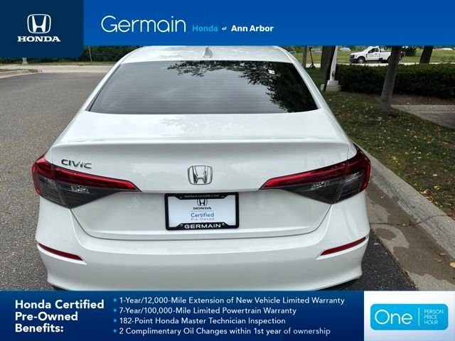 Certified Used 2023 Platinum White Pearl Honda 1.5T 4D EX BD image 9
