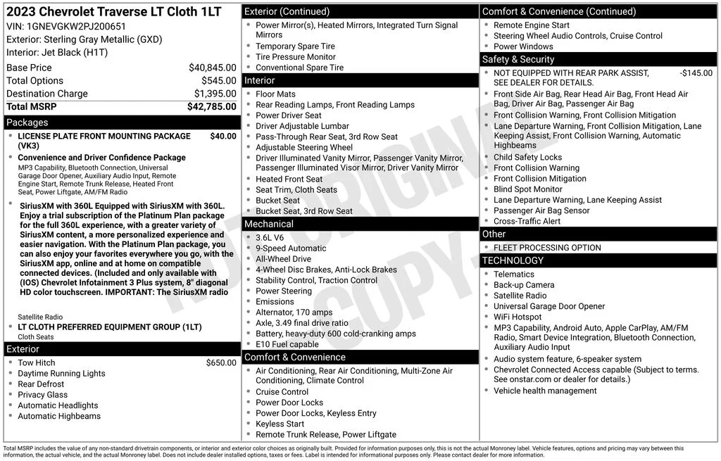 Used 2023 Gray Chevrolet LT 1LT image 36