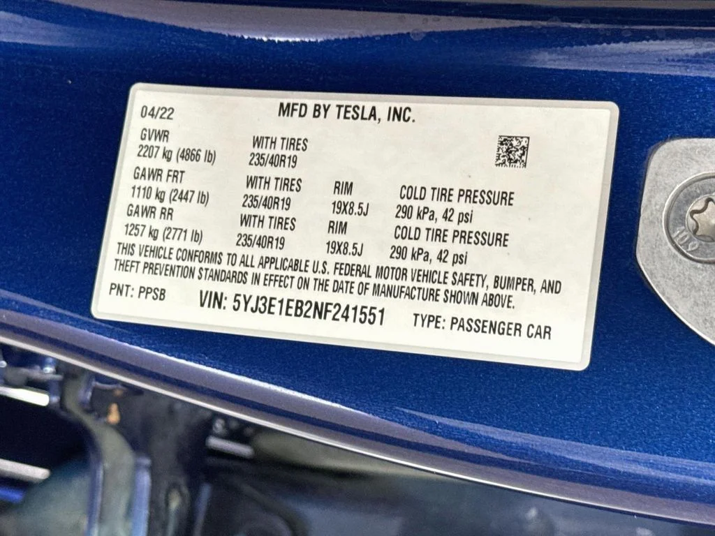 Used 2022 Blue Tesla Long Range image 39