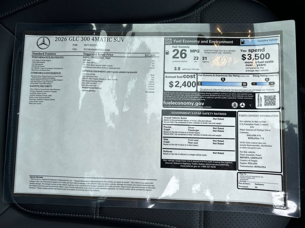 New 2026 Black Mercedes-Benz GLC 300 image 72