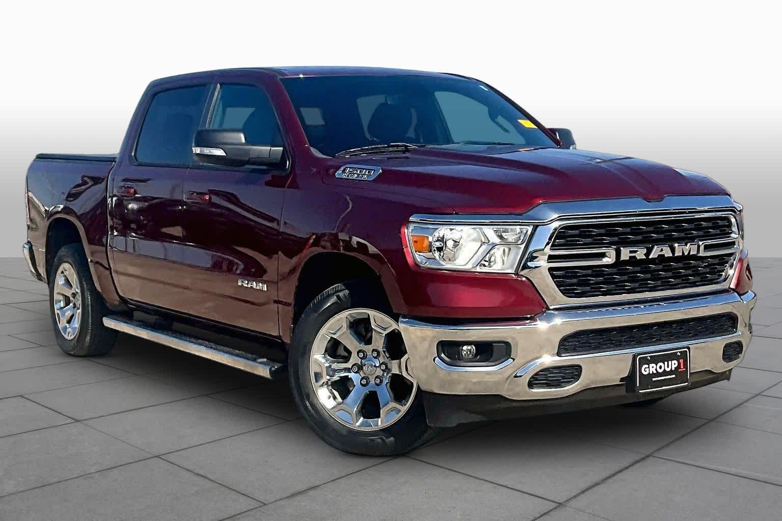 Used 2022 Delmonico Red Pearlcoat Ram Lone Star image 3