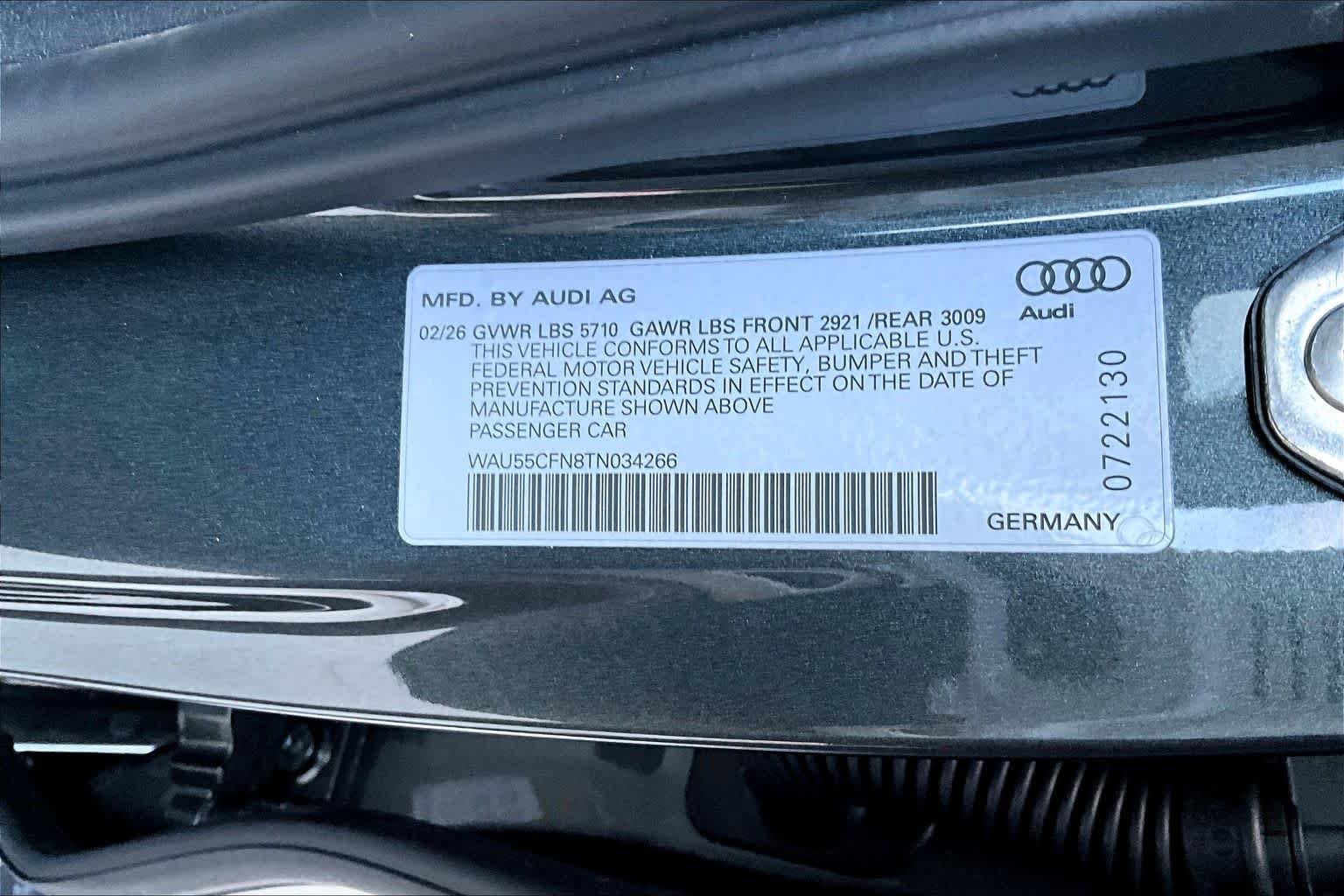 Certified Used 2026 Daytona Gray Pearl Effect Audi Premium Plus image 17