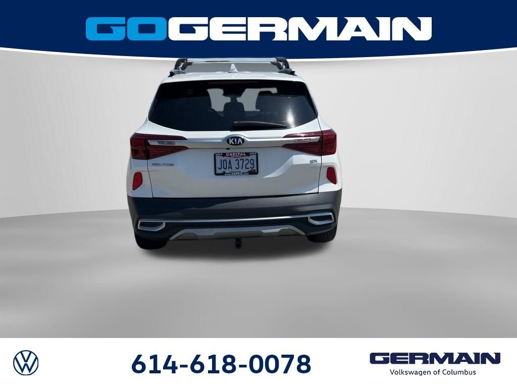 Used 2021 Snow White Pearl Kia EX image 6