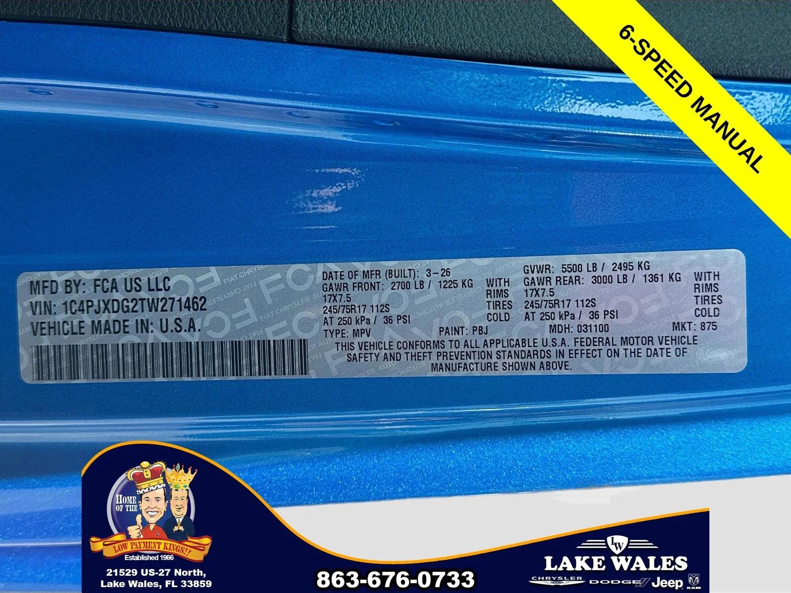 New 2026 Hydro Blue Pearl-Coat Exterior Paint Jeep Sport S image 28