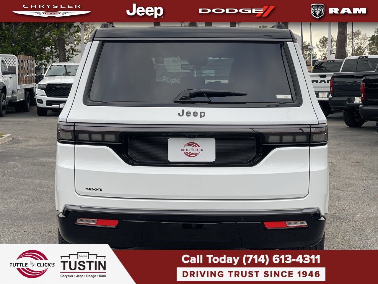 New 2026 Bright White Clearcoat Jeep Summit Obsidian image 5