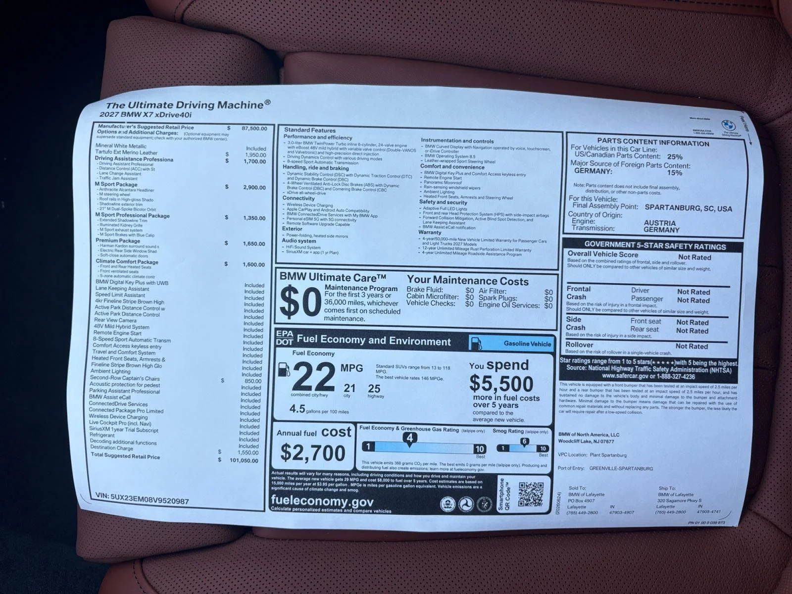 New 2027 Mineral White Metallic BMW xDrive40i image 30