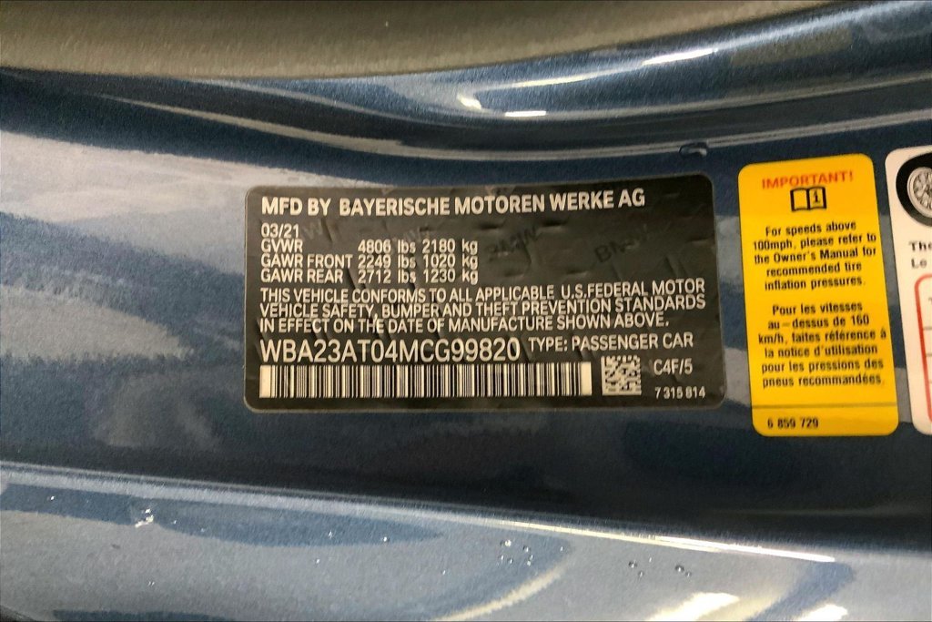 Used 2021 Arctic Race Blue Metallic BMW  image 30