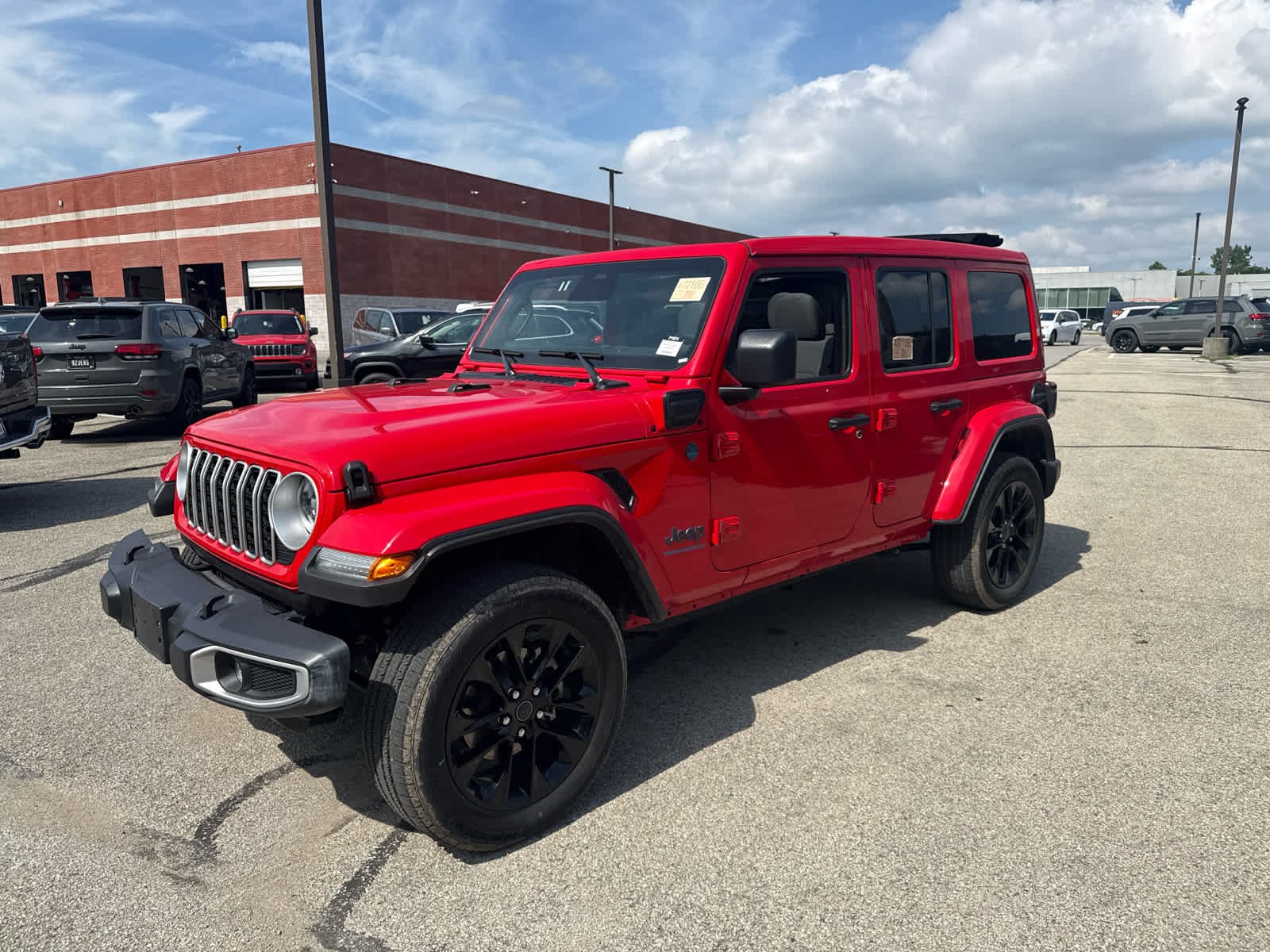 Used 2025 Firecracker Red Clearcoat Jeep Sahara image 8