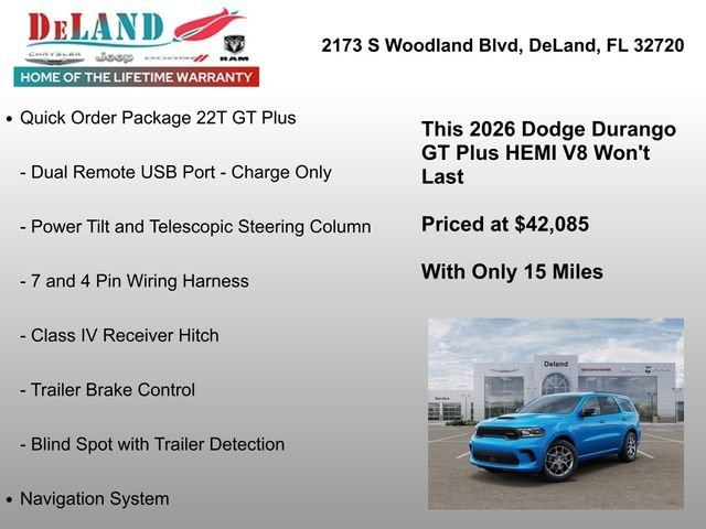 New 2026 B5 Blue Exterior Paint Dodge GT Plus HEMI V8 image 24