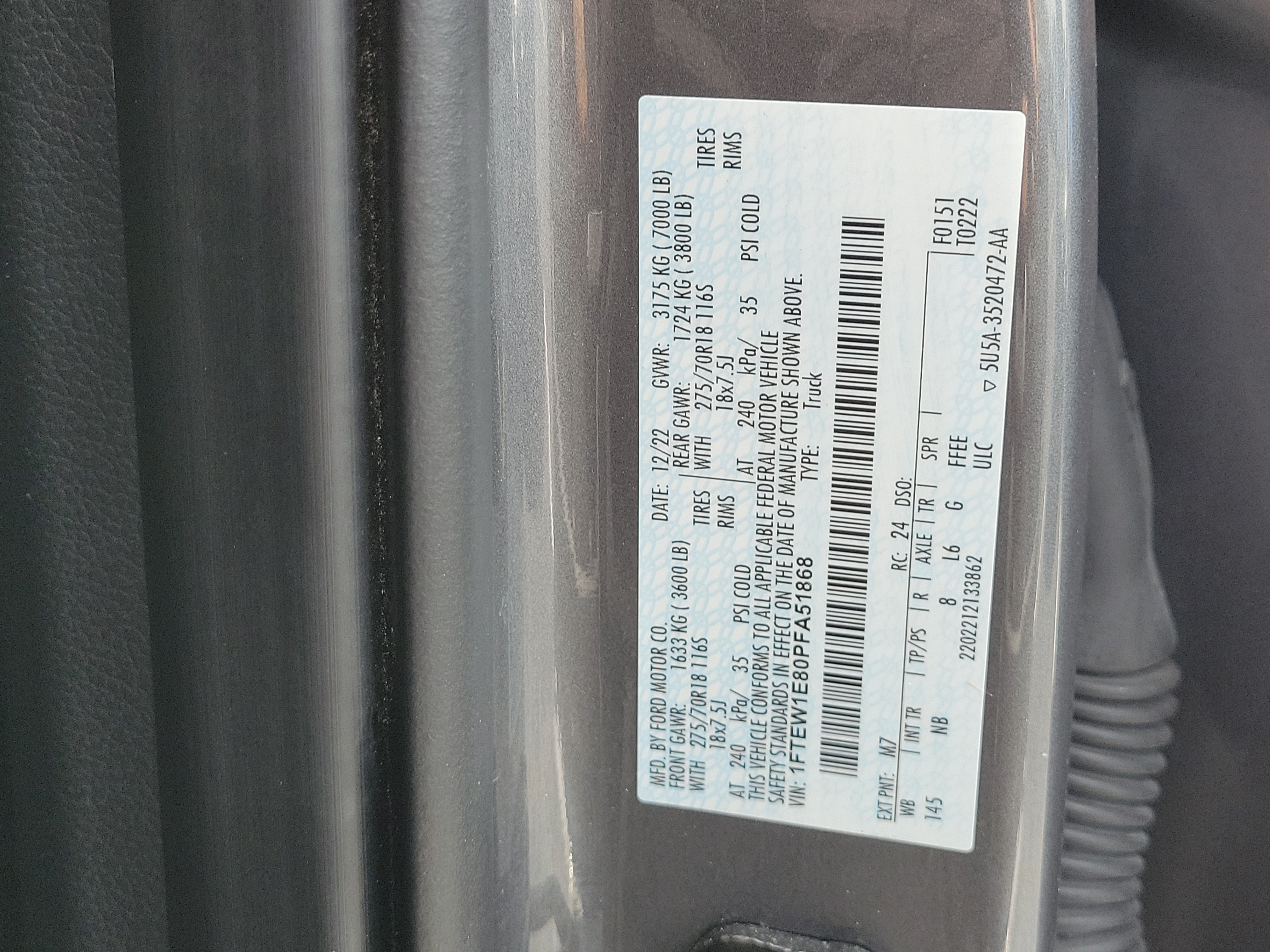 Used 2023 Gray Metallic Ford Tremor image 31