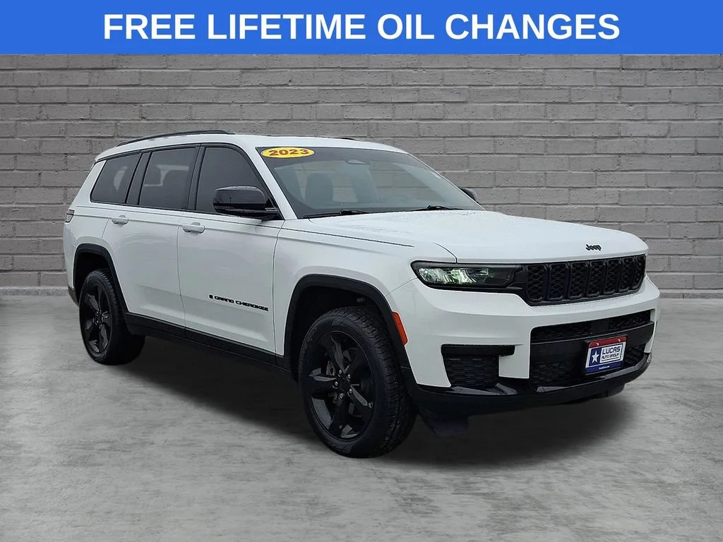 Used 2023 Bright White Clearcoat Jeep Altitude image 1