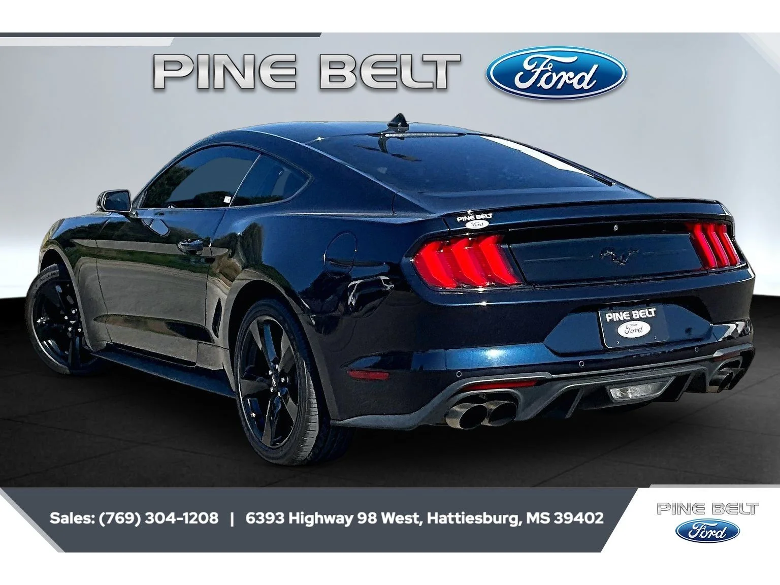Used 2021 Antimatter Blue Metallic Ford EcoBoost Premium image 2