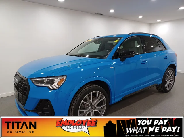 2022 Audi Q3 2.0 Progressiv S-Line TFSI Quattro*Turbo Blue | Htd Leather | Pano Roof | Htd Steering Wheel