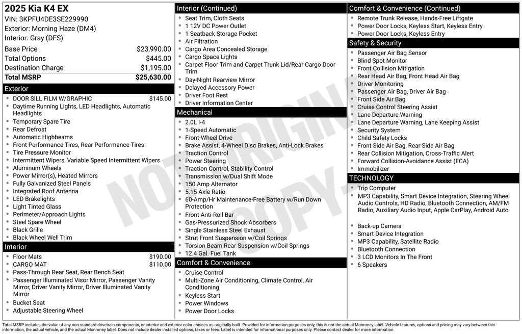 Used 2025 Gray Kia EX image 24