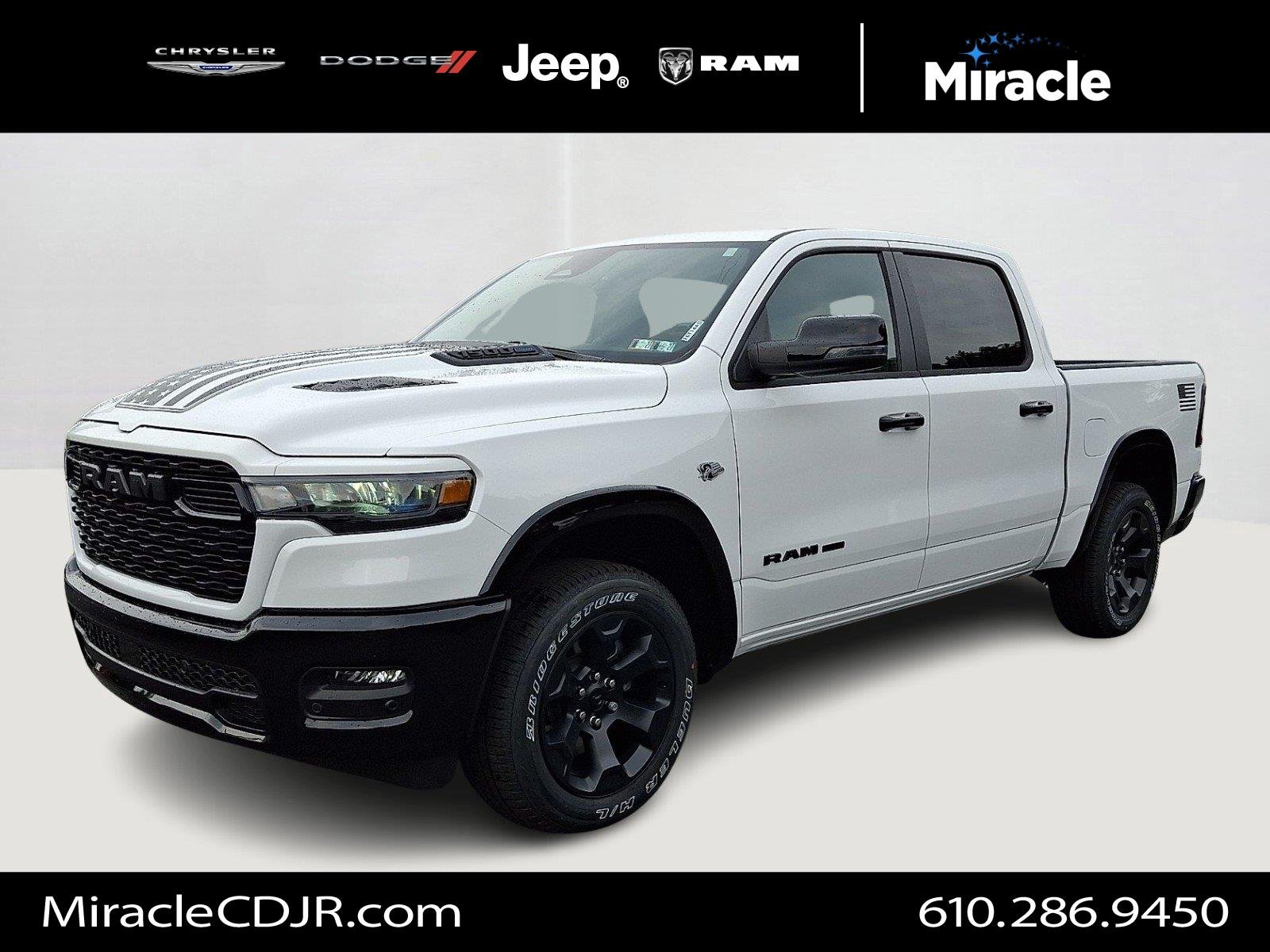 New 2026 Bright White Clearcoat RAM Big Horn image 1
