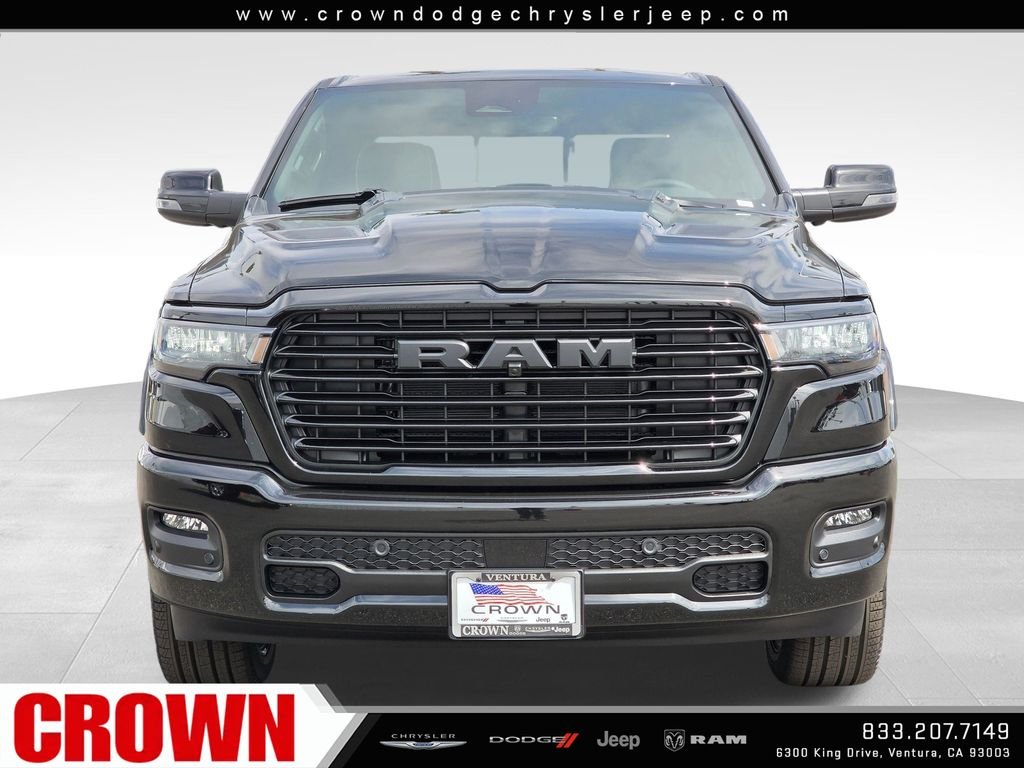 New 2026 Diamond Black Crystal Pearl-Coat Exterior Paint RAM Laramie image 2