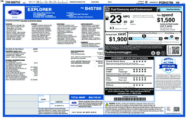 Certified Used 2023 White Metallic Ford Limited image 9