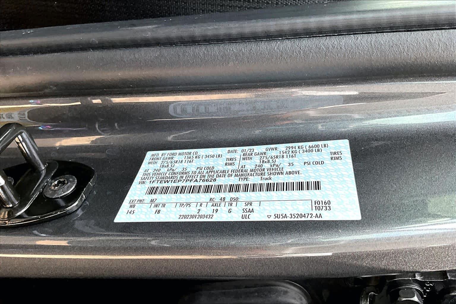 Used 2023 Carbonized Gray Metallic Ford XLT image 34