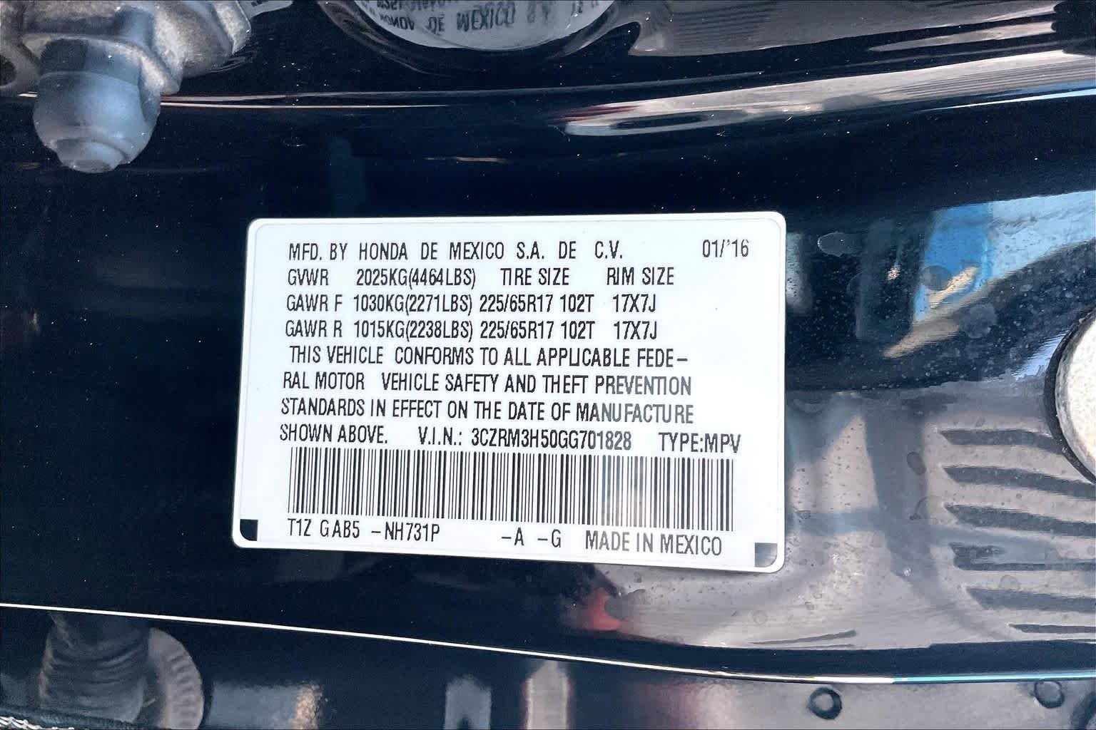 Used 2016 Crystal Black Pearl Honda EX image 32