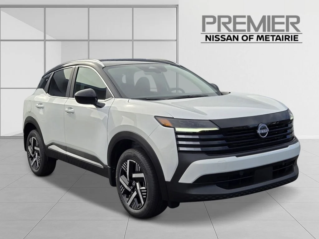 New 2026 Aspen White TriCoat / Super Black Two-tone Nissan SV image 6