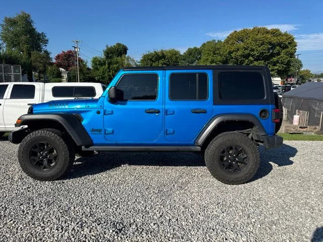 Used 2022 Blue Jeep Unlimited Willys image 4