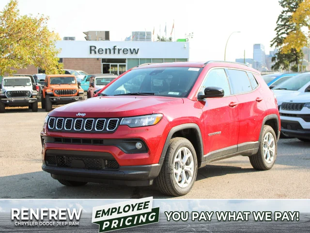 2026 Jeep Compass North* 4x4, Remote Start, Heated Seats/Wheel, Blind-Spot Monitoring