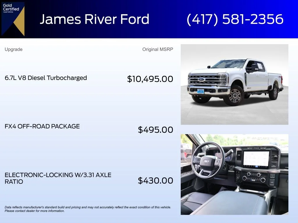 Certified Used 2024 Oxford White Ford Lariat image 6