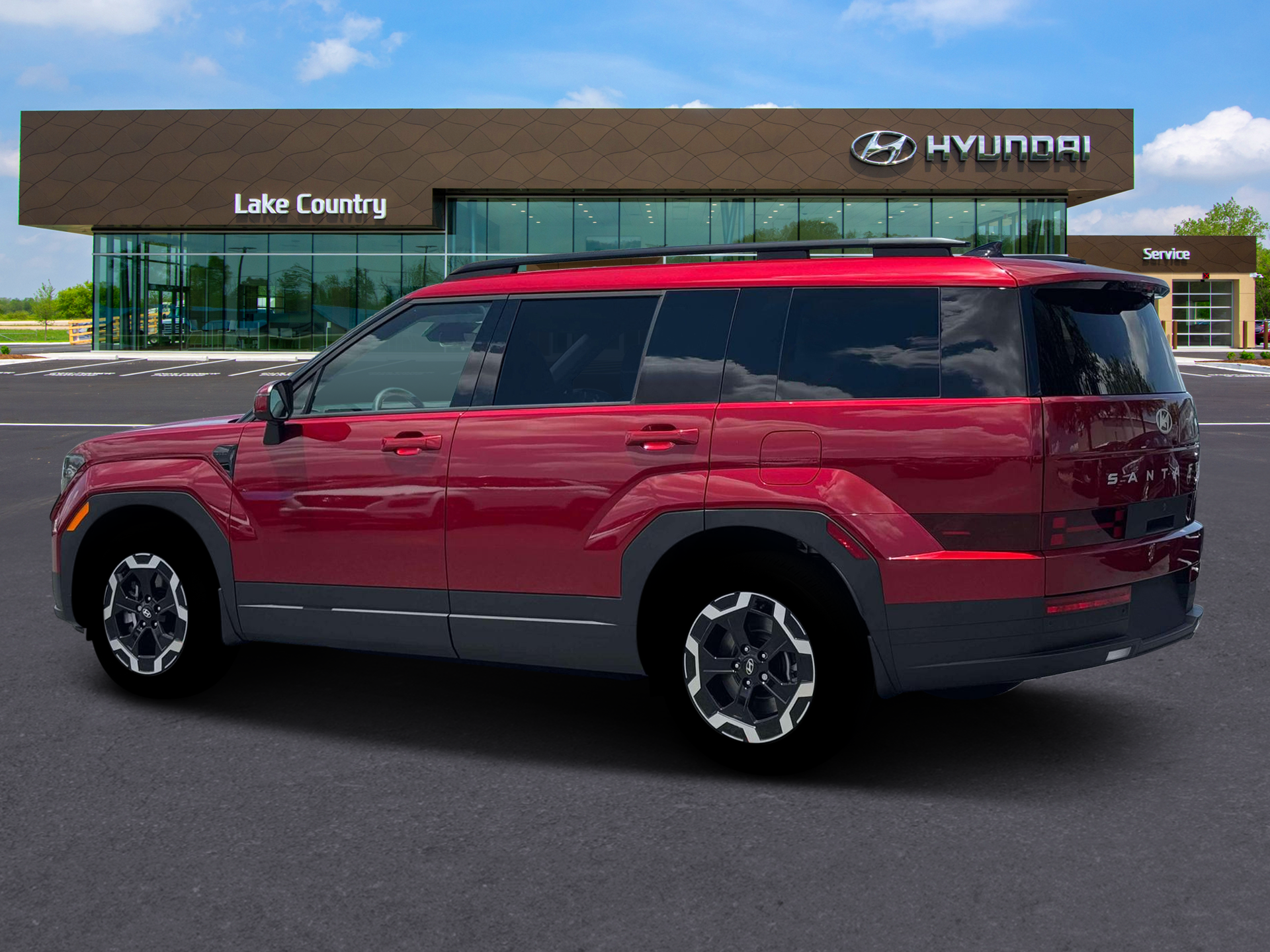 New 2026 Red Hyundai SEL AWD image 4