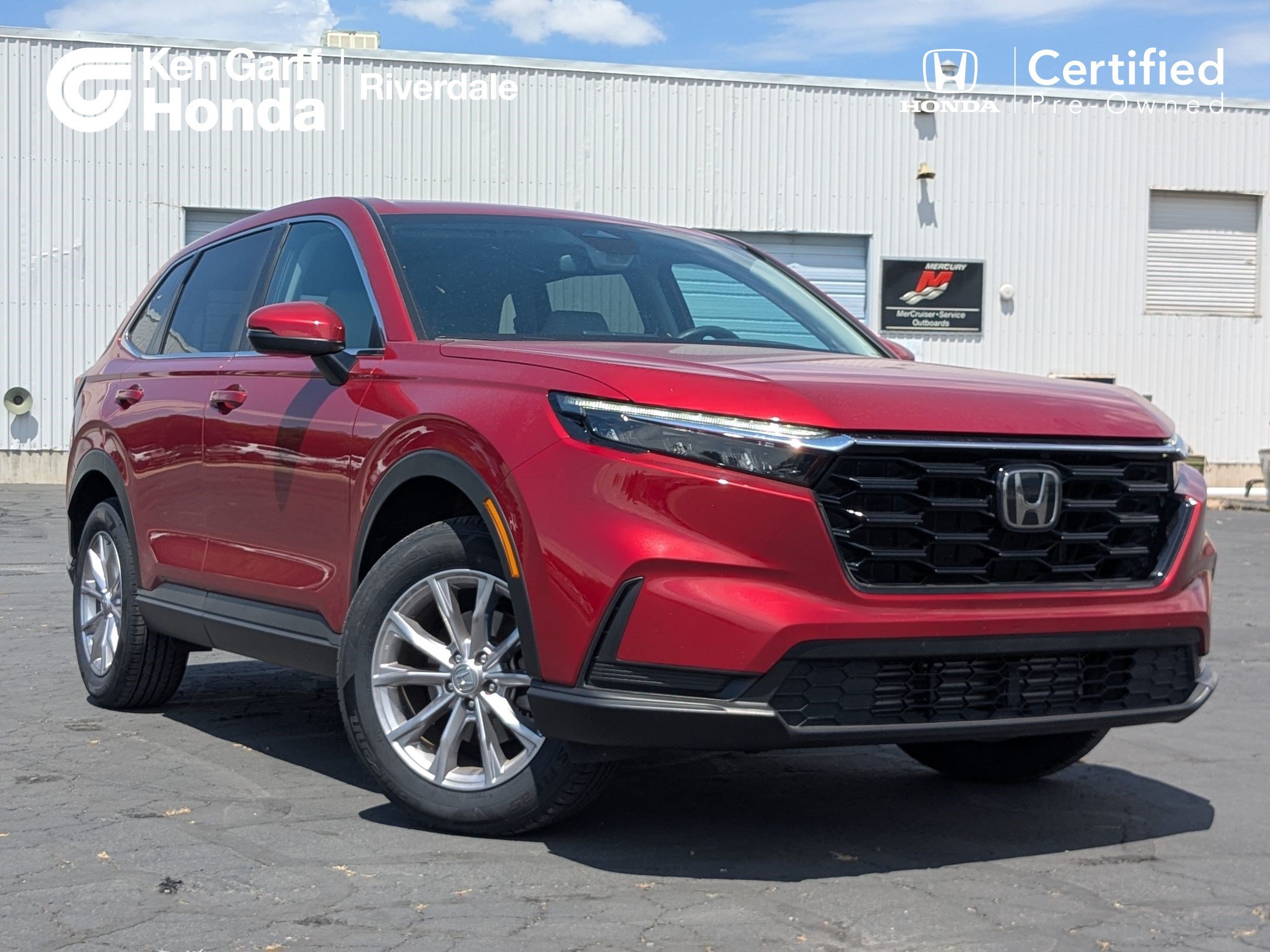 Certified Used 2024 Radiant Red Metallic Honda EX image 1