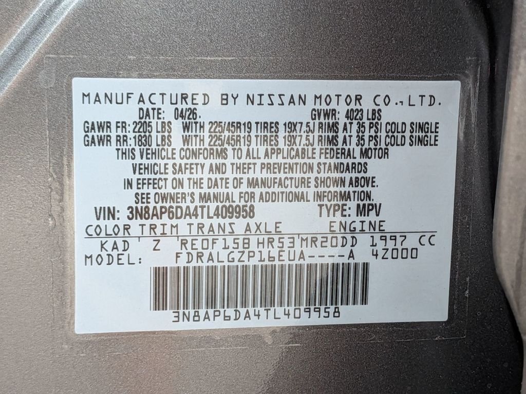 New 2026 Gray Nissan SR image 30