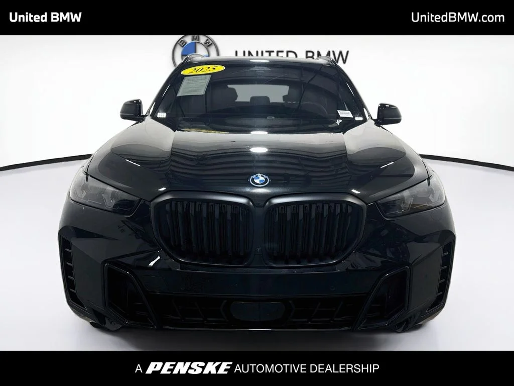 Certified Used 2025 Black Sapphire Metallic BMW xDrive50e image 2