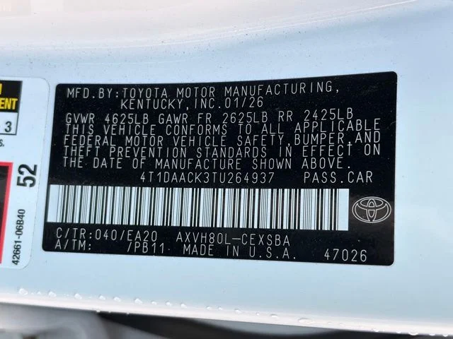 Used 2026 White Toyota SE image 18