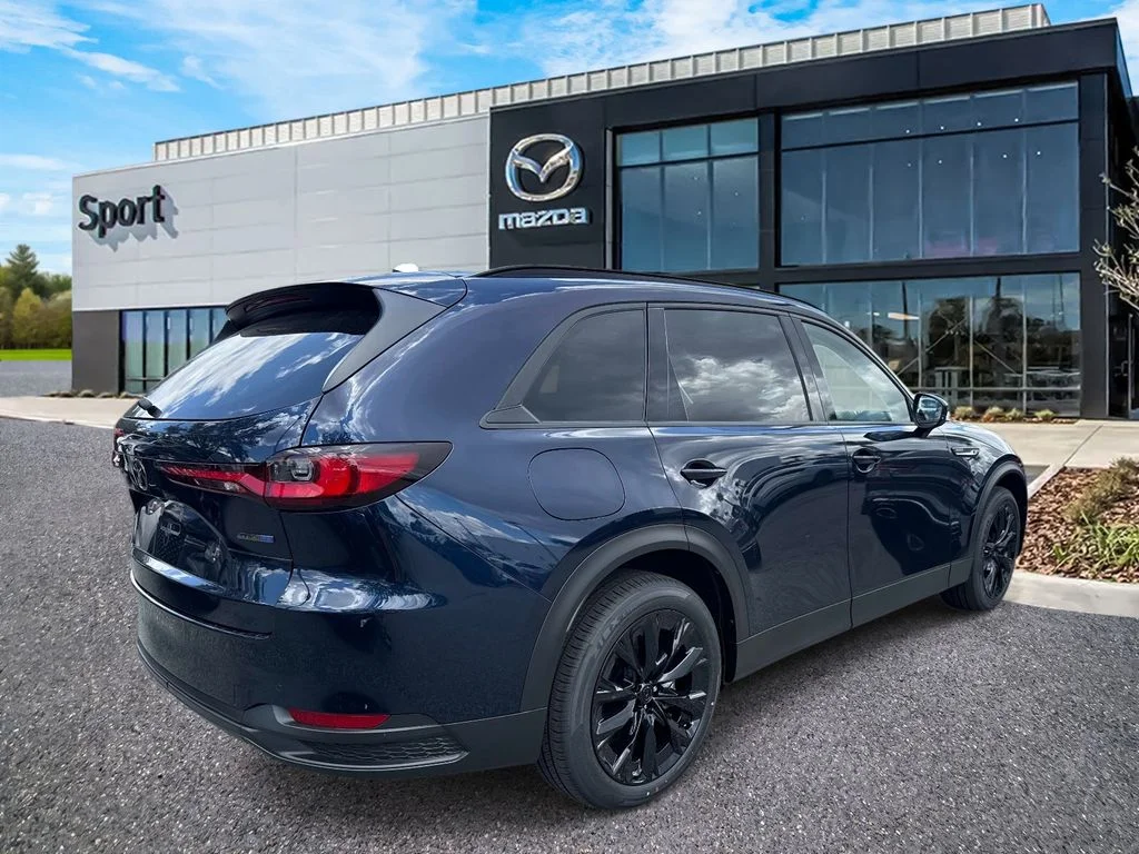 New 2026 Deep Crystal Blue Mica Mazda Premium Sport AWD image 3