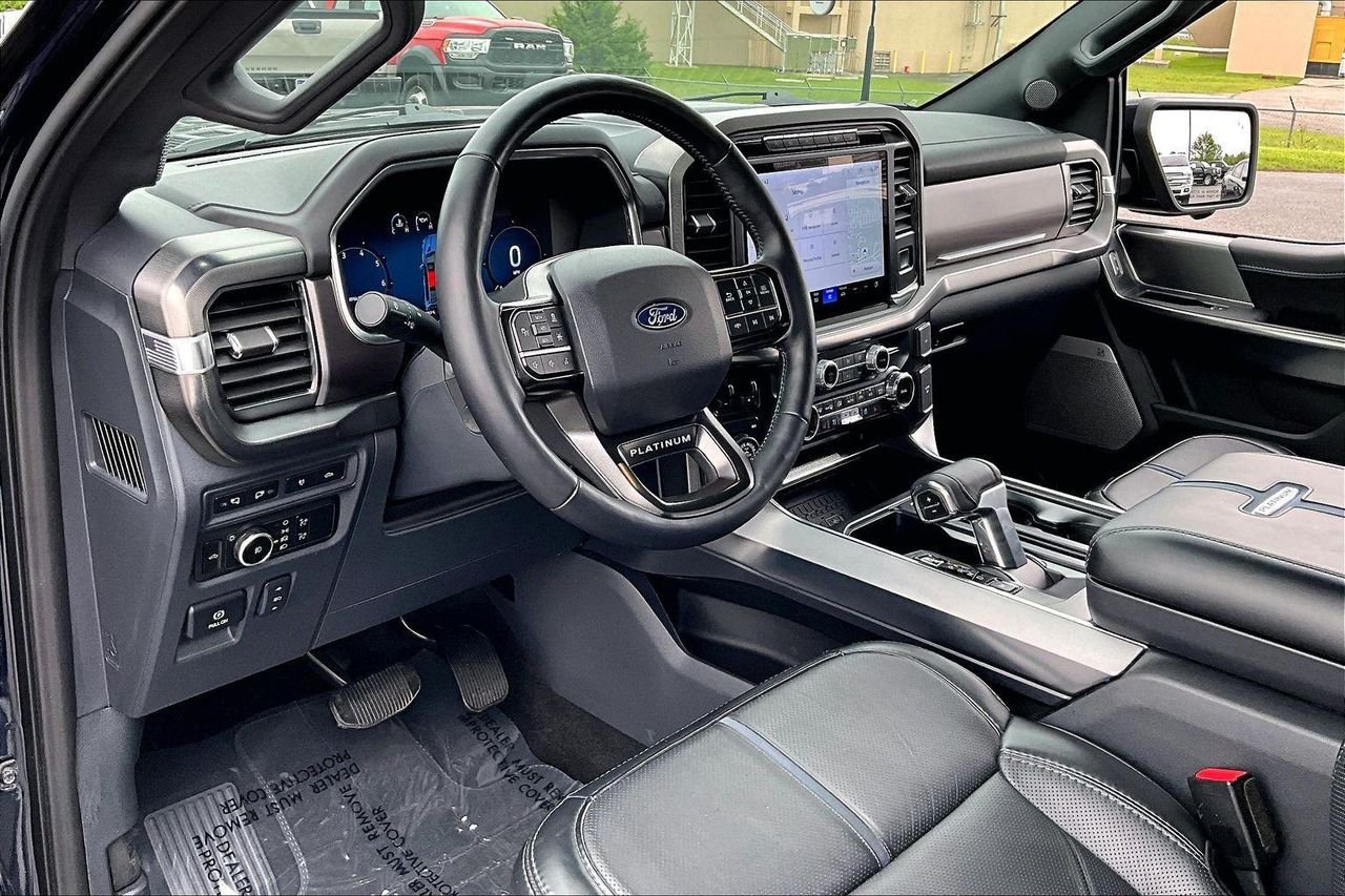 Used 2024 Antimatter Blue Metallic Ford Platinum image 19
