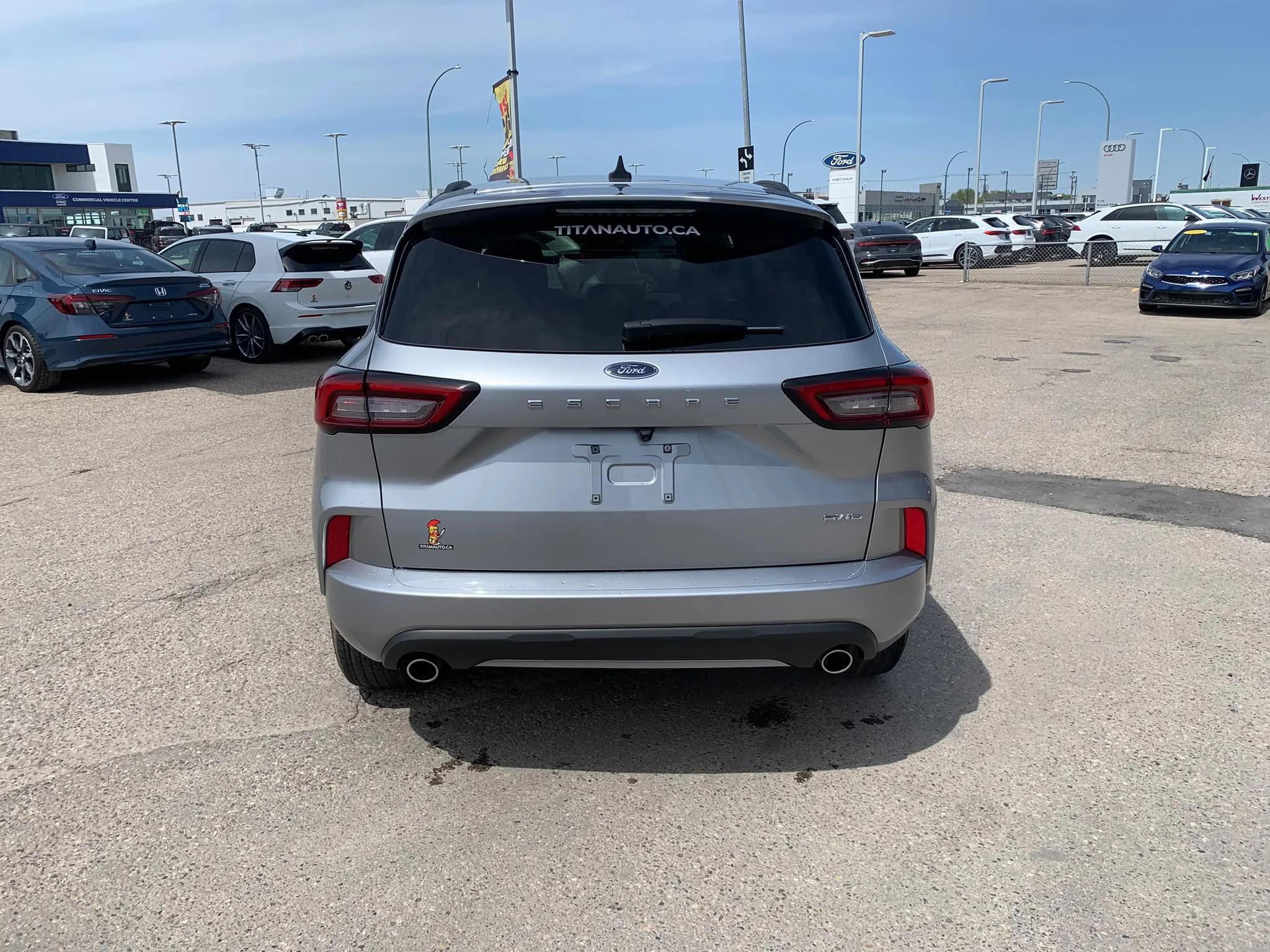 Certified Used 2023 Iconic Silver Metallic Ford ST-Line AWD*Remote Start | Htd Seats | Htd Wheel | Blind Spot Detection | Lane Keep Assist | CarPlay image 13