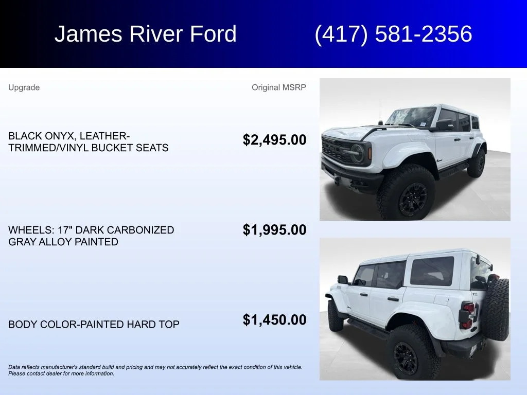 Used 2025 Oxford White Ford Raptor image 5
